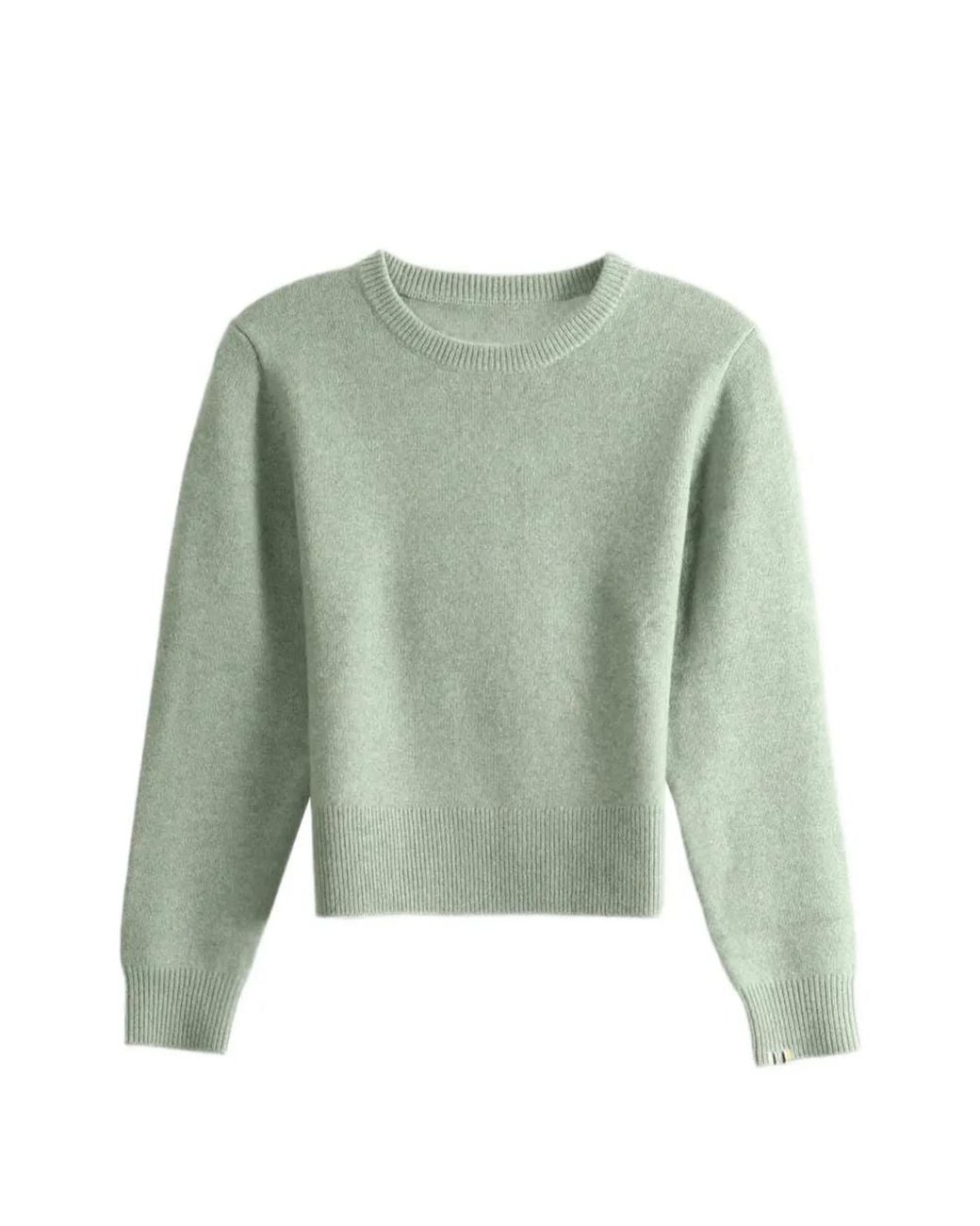 Extreme Cashmere Green Nº430 Jeanne Crew-Neck Raglan-Sleeve Sweater