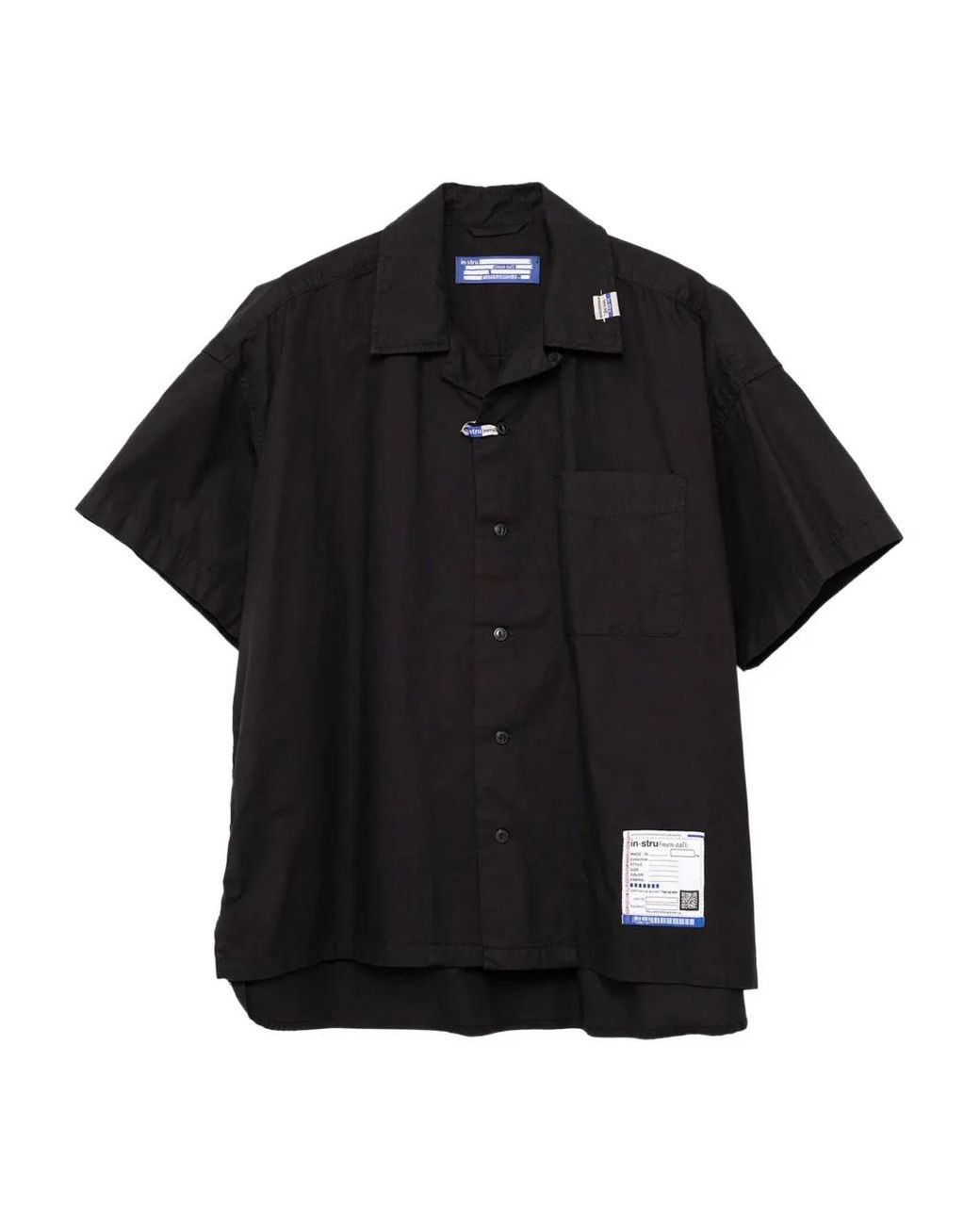 in・stru(men-tal) Hemd Mit Logo-Patch in Black für Herren