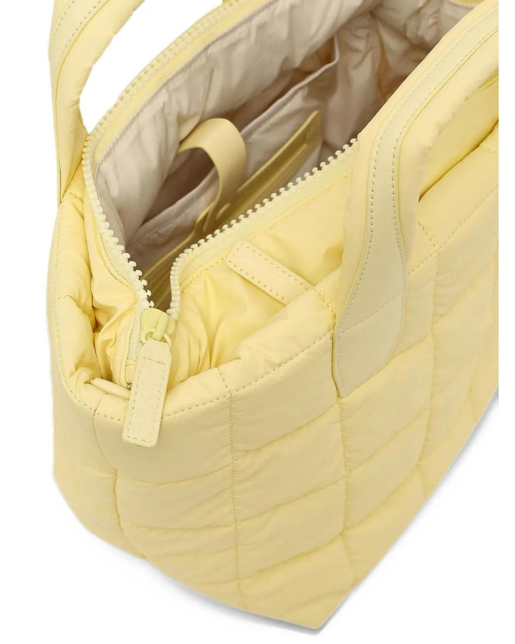 VEE COLLECTIVE Yellow Small Porter Quilted Tote Bag