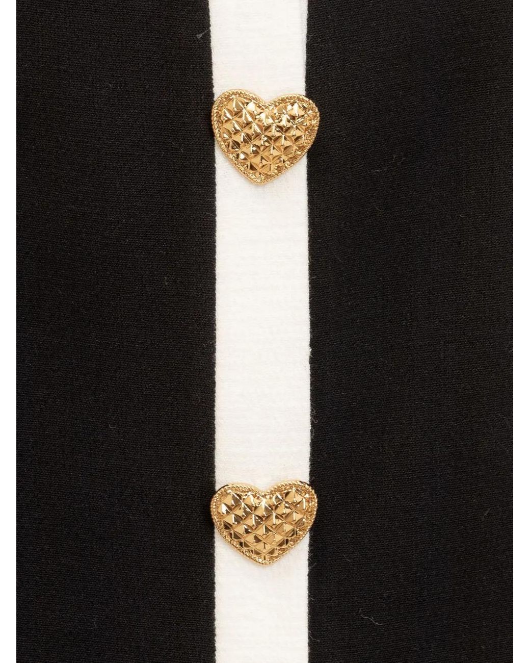 Moschino Black Heart-Motif Mini Skirt