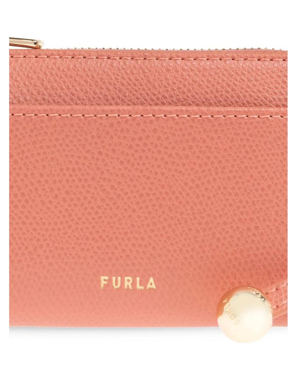 Furla Pink Laura Medium Logo-Print Wallet