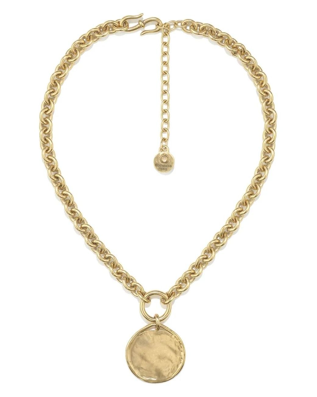 Goossens White Talisman Medal Pendant