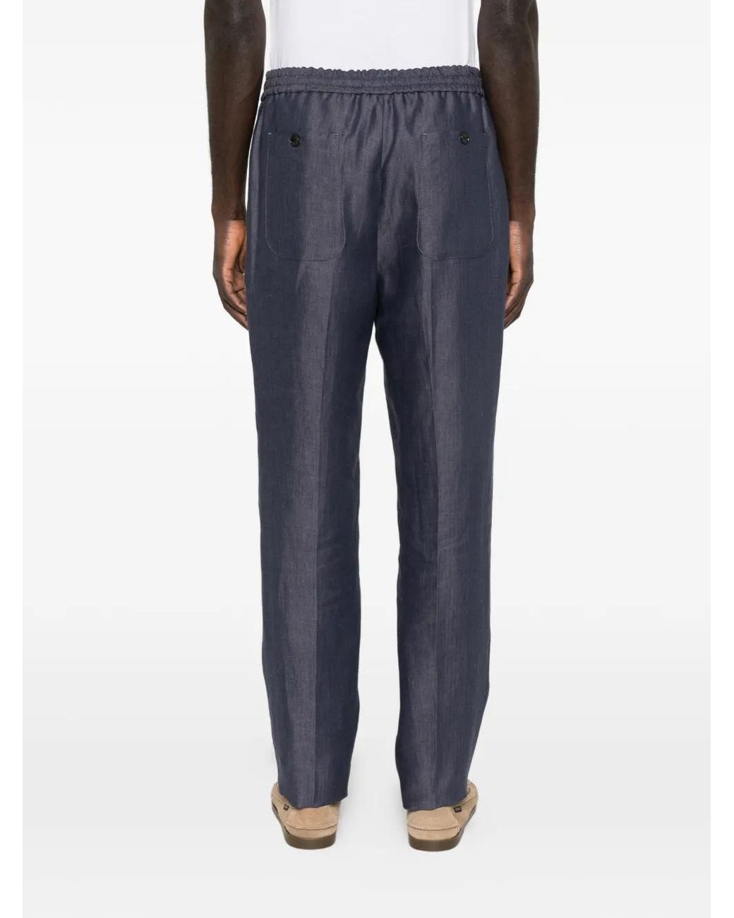 Pantalones Con Cordones Etro de hombre de color Blue