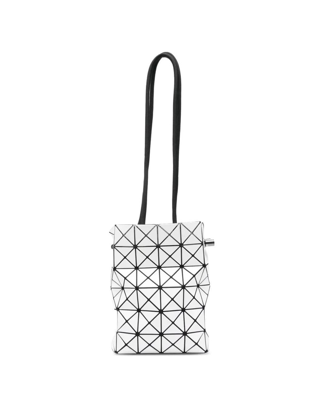 Issey Miyake White Geometric Shoulder Bag