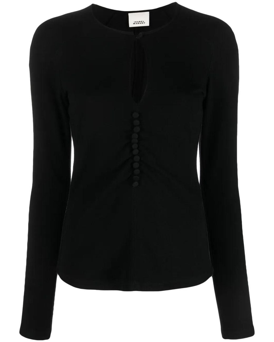 Isabel Marant Black Dorine Top Clothing