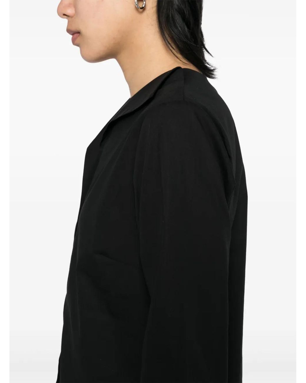 Agnes B. Black Buttoned Shirt