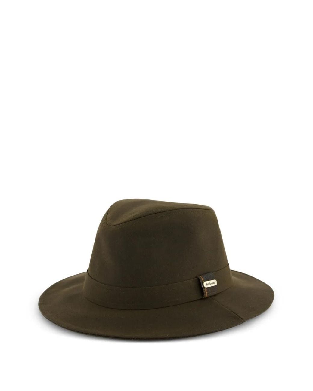 Barbour Brown Solid Fedora Hat