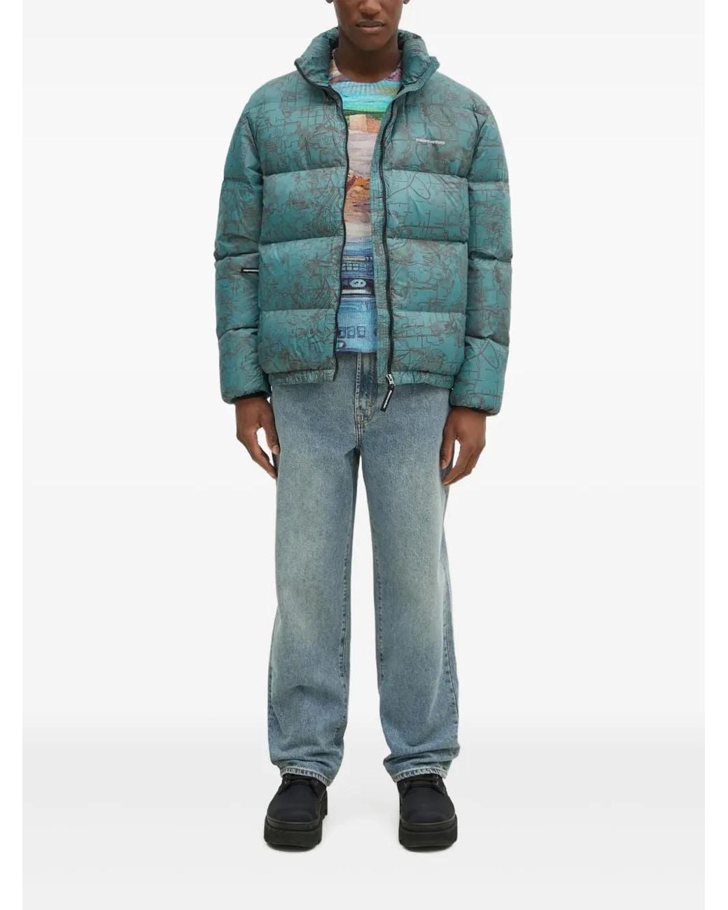 Thisisneverthat Blue Five-Pocket Jeans for men