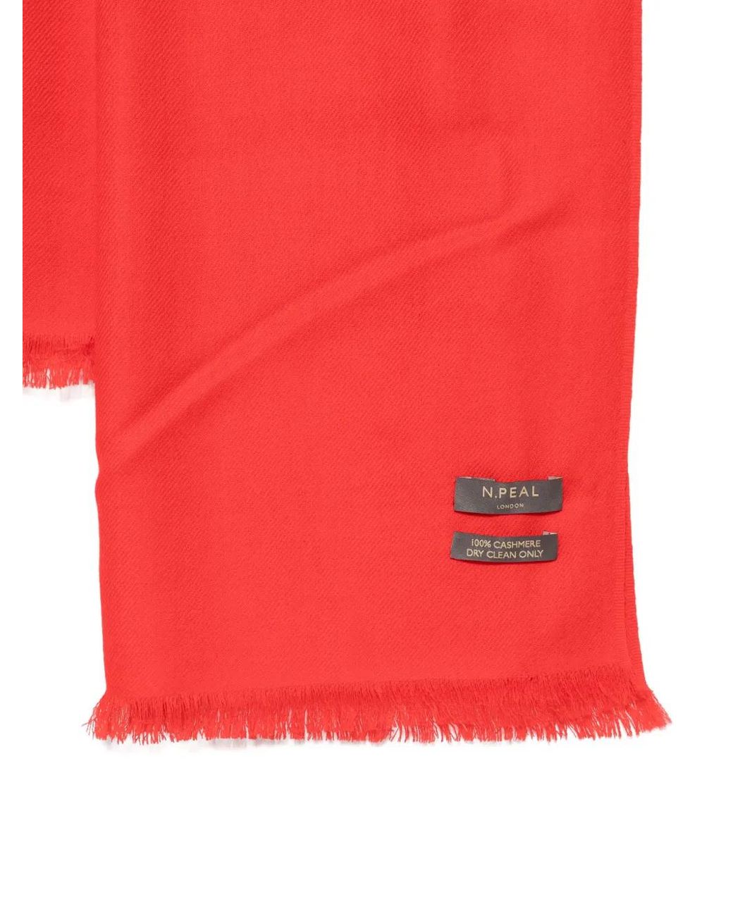 N.Peal Cashmere Red Pashmina Stole