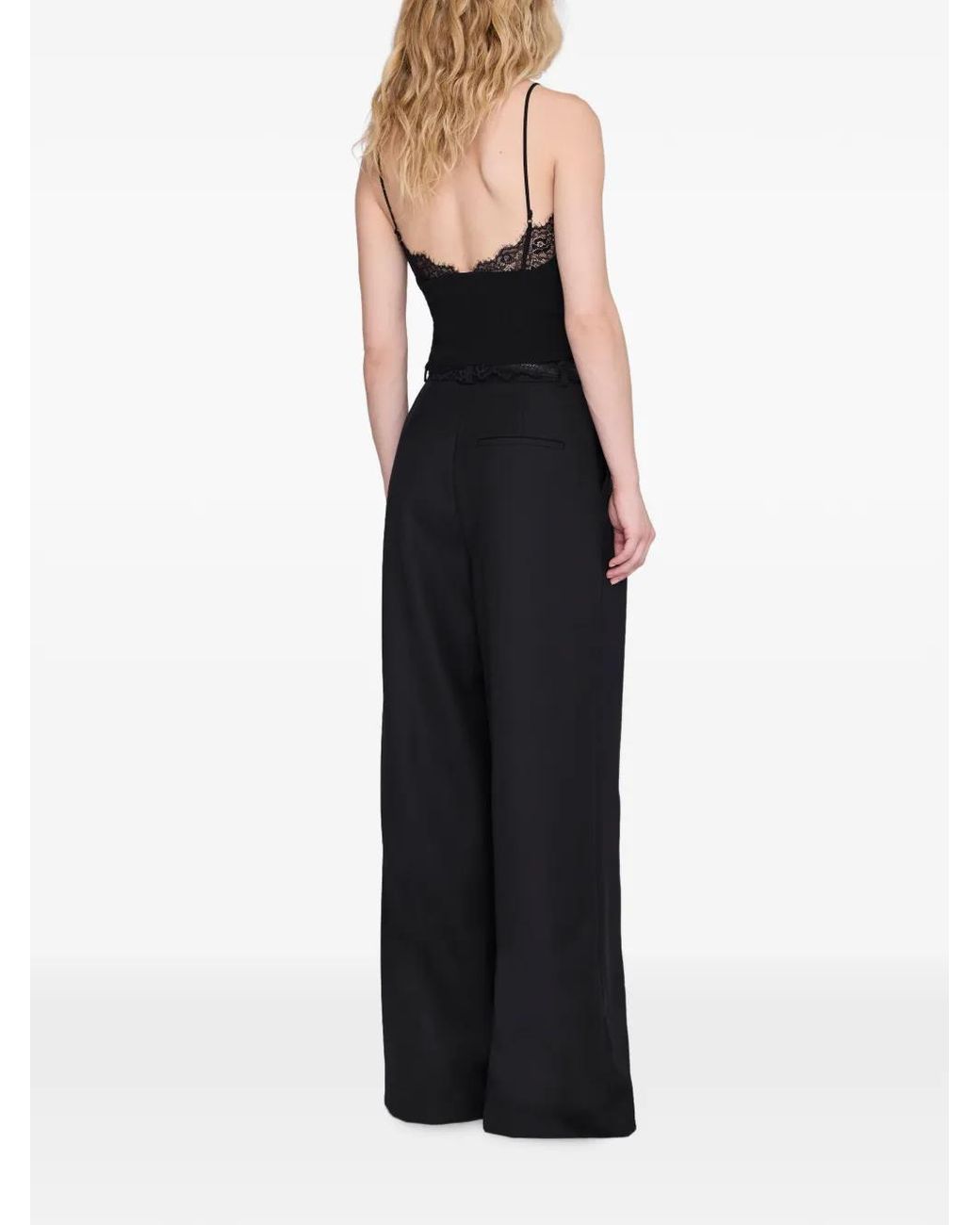 Anine Bing Black Tina Tank Top
