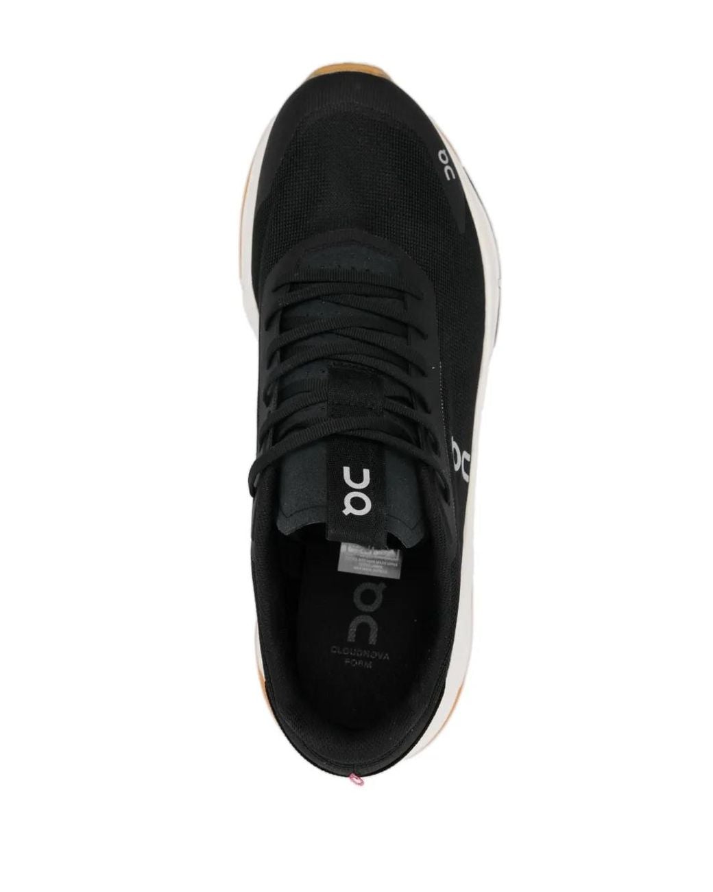 On Shoes Black Mesh Lace-Up Chunky Sneakers for men