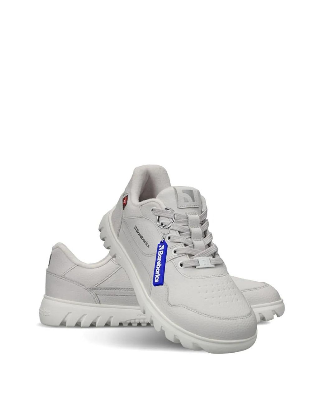 Barebarics White Zing Frost Pebbled-Effect Sneakers