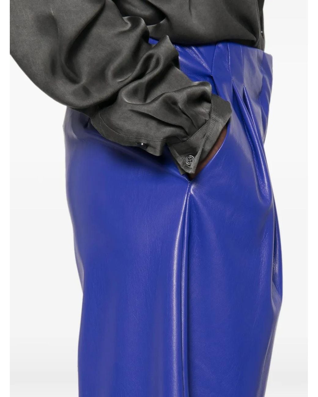 Liviana Conti Blue Wide-Leg Trousers