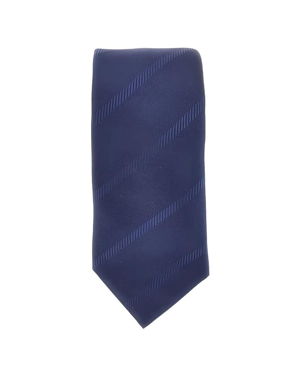 Brunello Cucinelli Blue Diagonal-Stripe Silk Tie for men