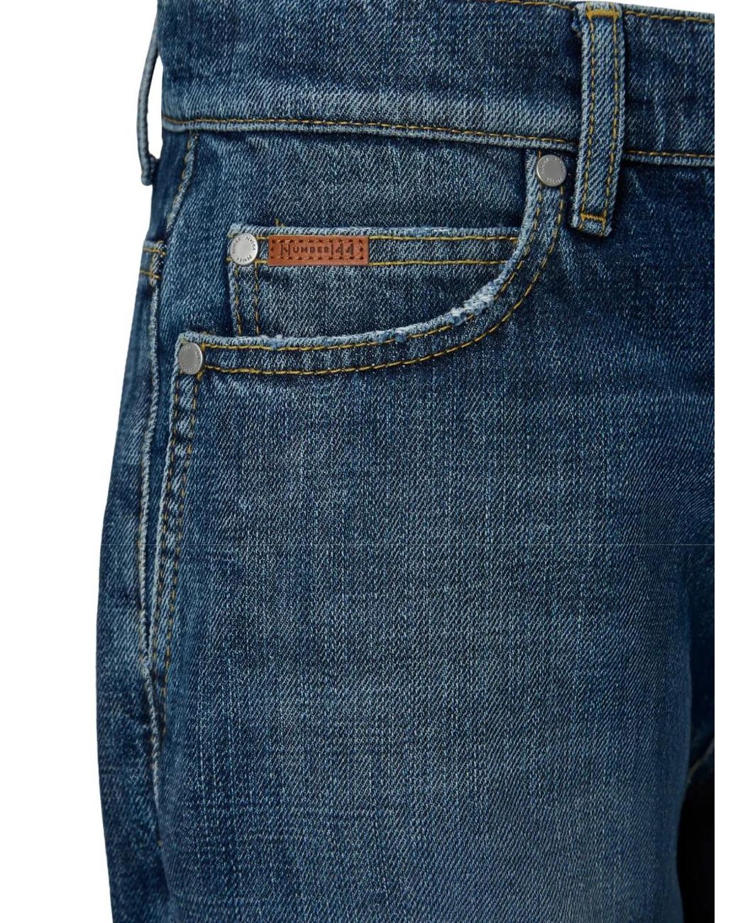 No44 Blue Celene Straight-Leg Jeans