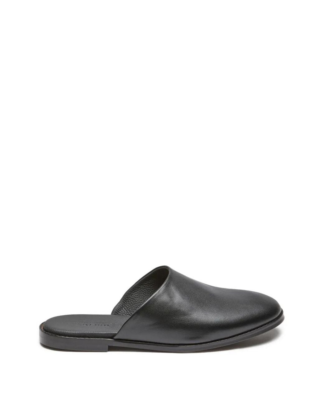 Suicoke Black Leather Mules