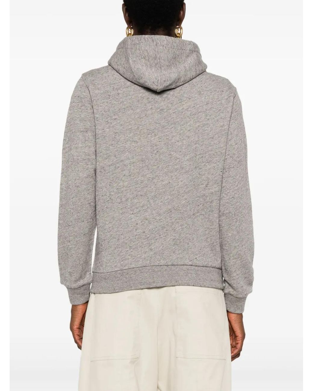 Polo Ralph Lauren Gray Polo Pony-Embroidered Hoodie