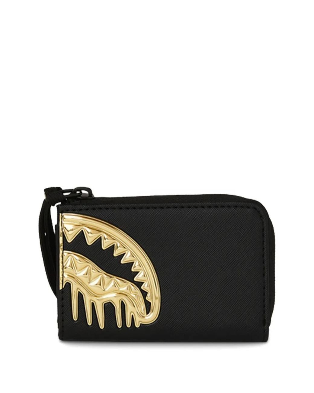 Sprayground Black And Dangerous Shark-Jaw Wallet for men