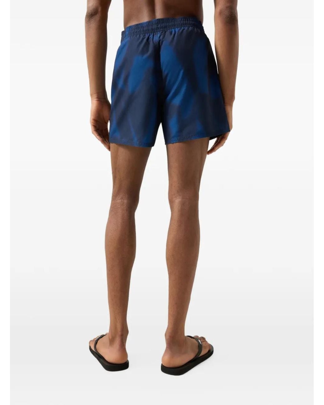 Bogner Fire + Ice Blue Nelson Camouflage-Print Swim Shorts for men