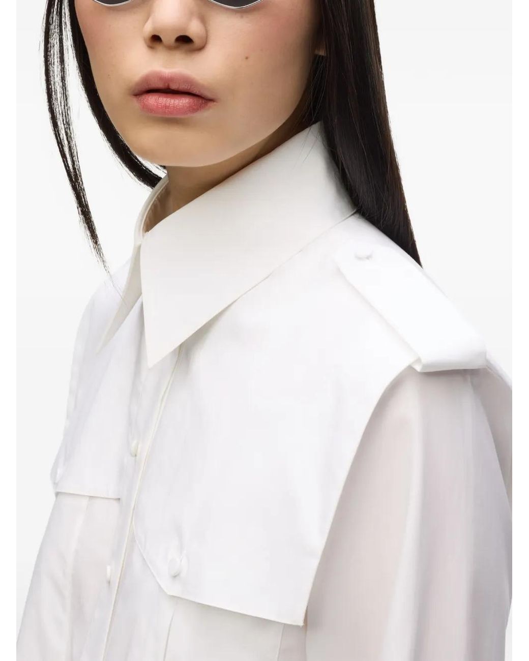 Karl Lagerfeld White Archive Poplin Shirt