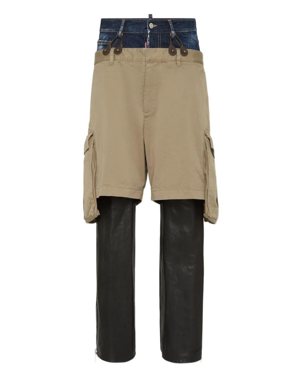 DSquared² Natural Triple Combo Easy Zoot Trousers for men