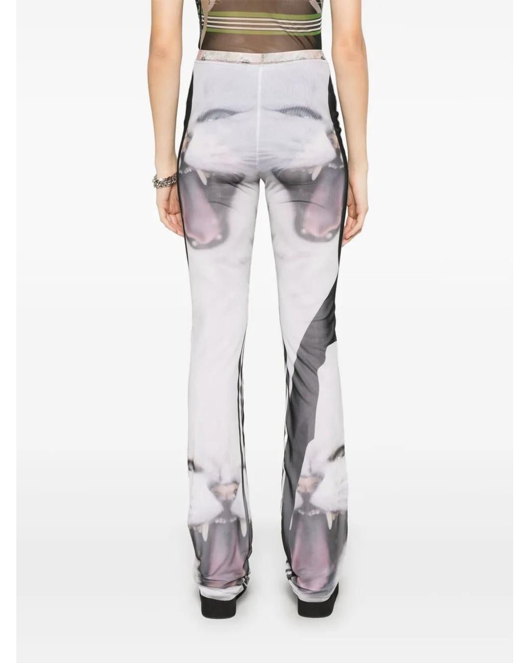 OTTOLINGER White Mesh Printed Trousers