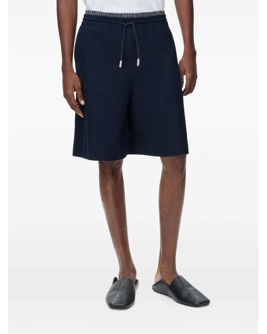 Loewe Blue Short À Logo Brodé for men
