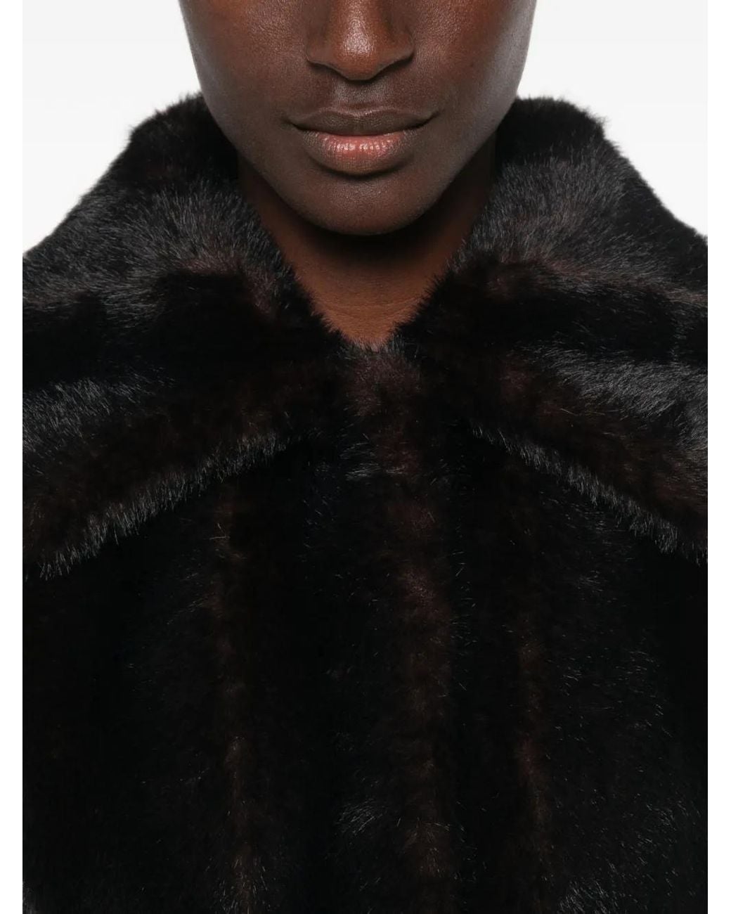 Apparis Black Elis Shaved Mink Jacket