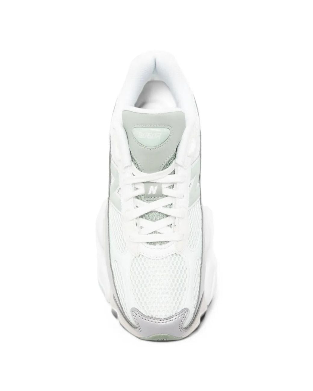 New Balance White 9060R Panelled Mesh Sneakers