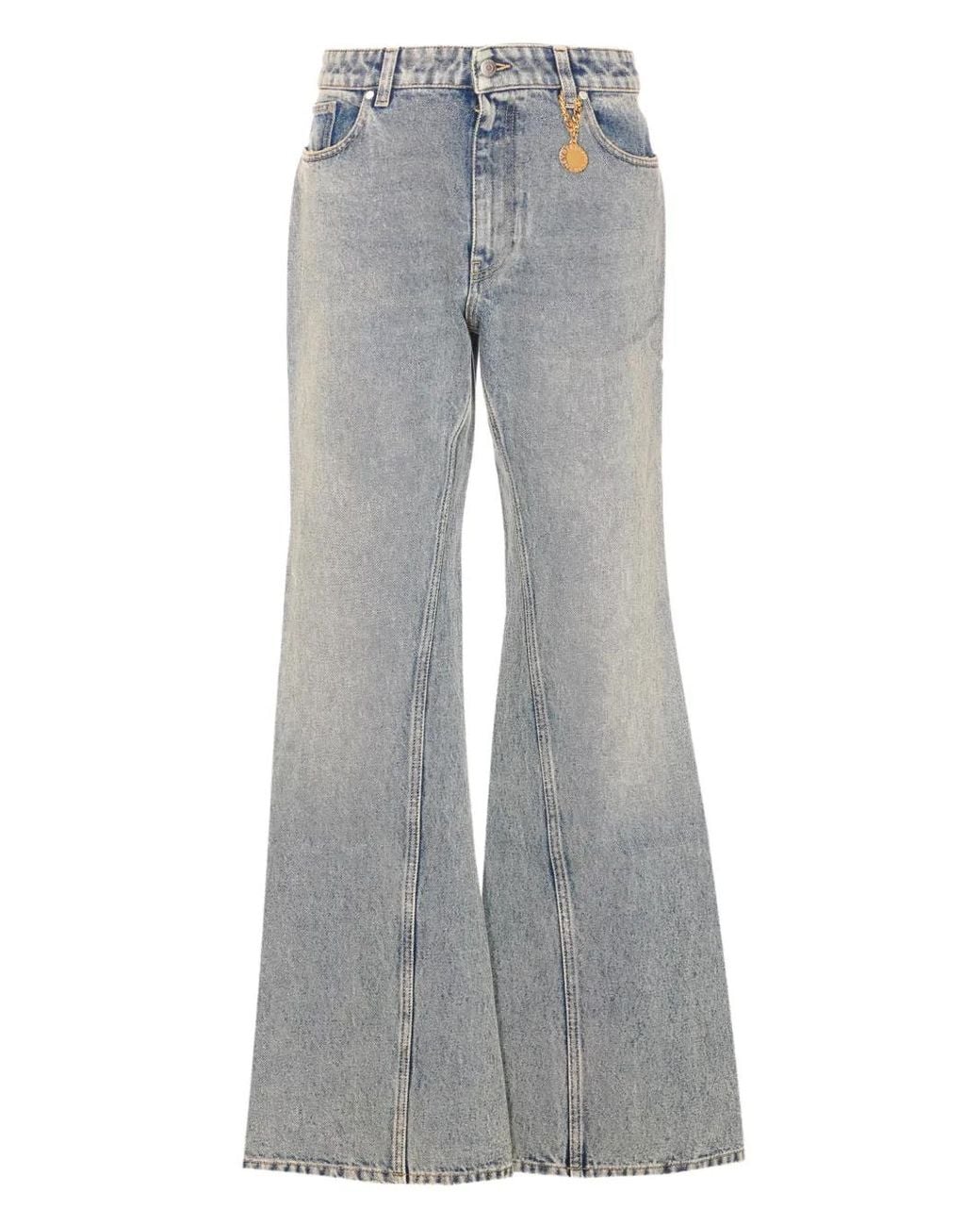 Stella McCartney Gray Aged Wash Bootcut Jeans