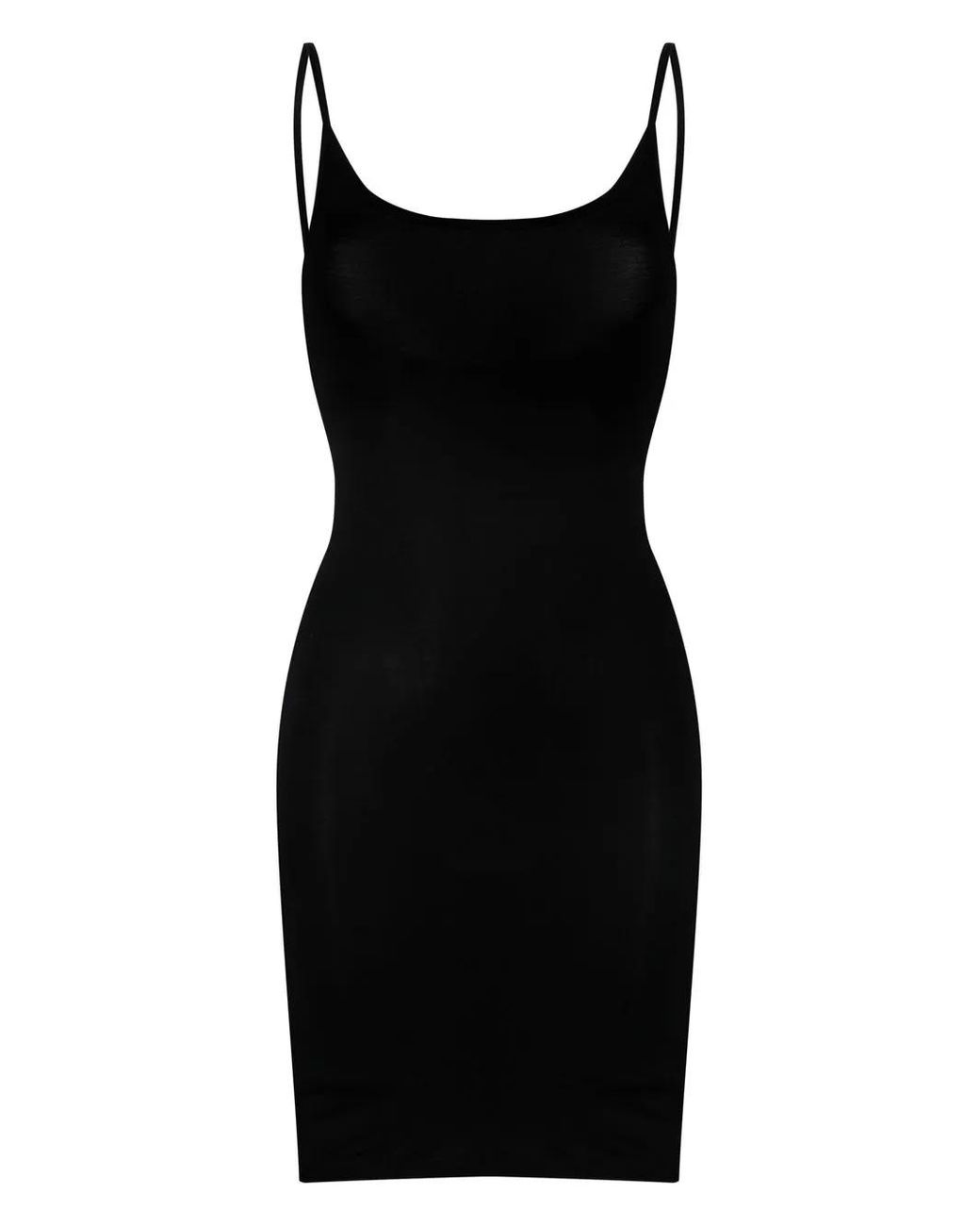Baserange Black Spaghetti-Strap Mini Dress