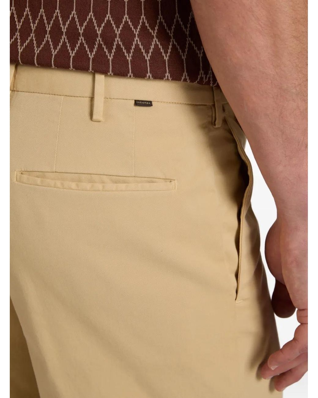 Slowear Natural Button Shorts for men
