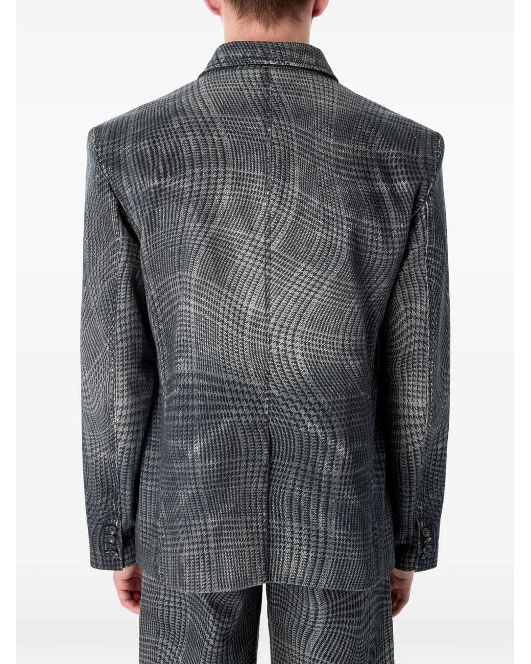 CAMPERLAB Gray Blazer À Carreaux