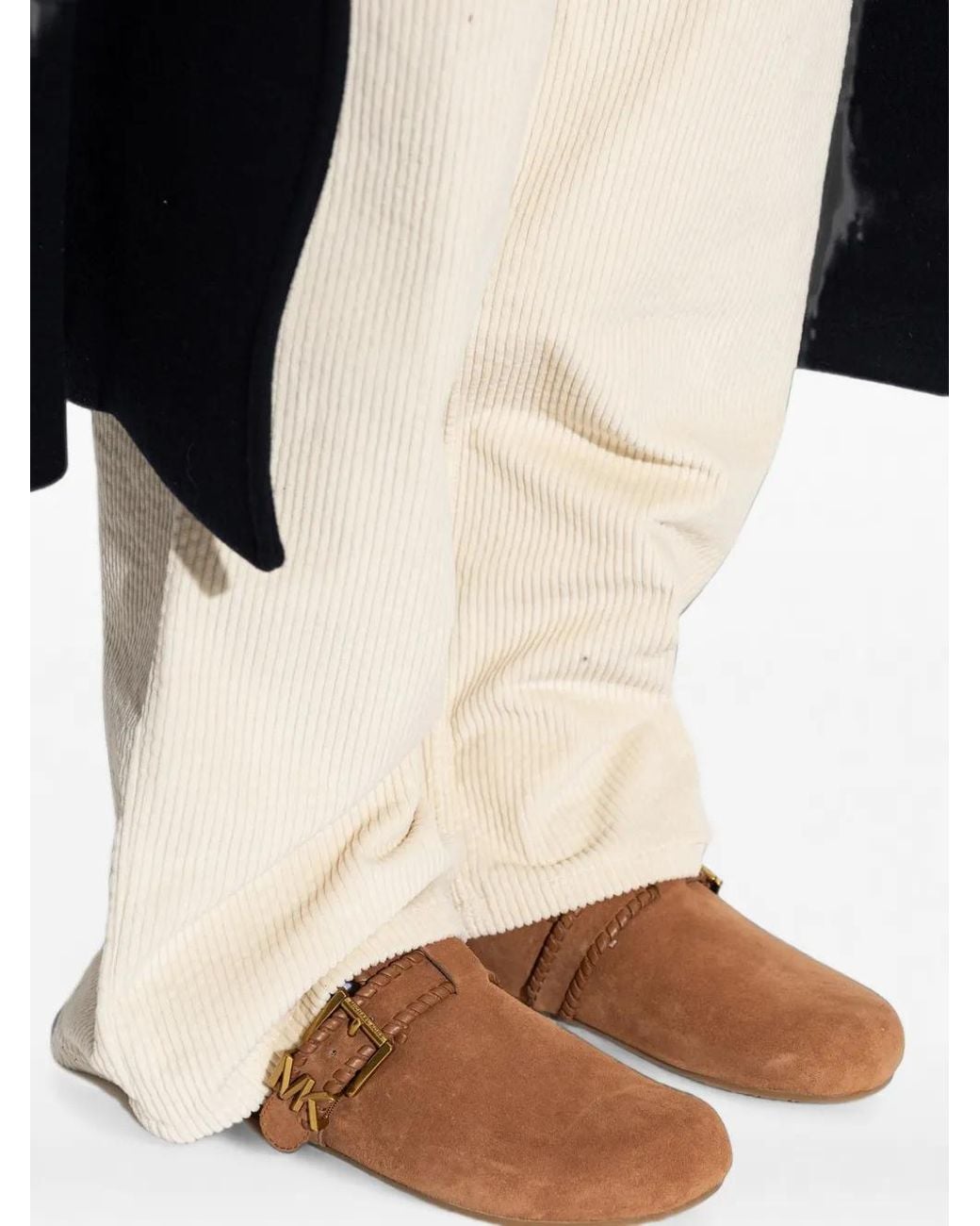 MICHAEL Michael Kors Brown Greer Buckle-Fastening Mules