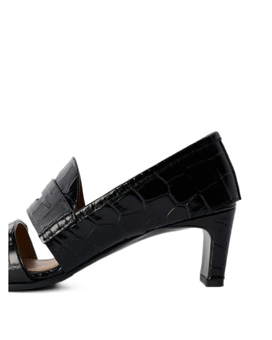 Our Legacy Black Court Bull-Hide Sandals