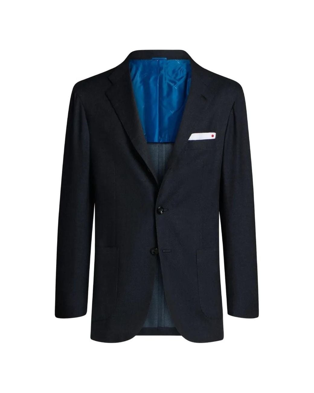 Chaqueta Con Botones Kiton de hombre de color Blue