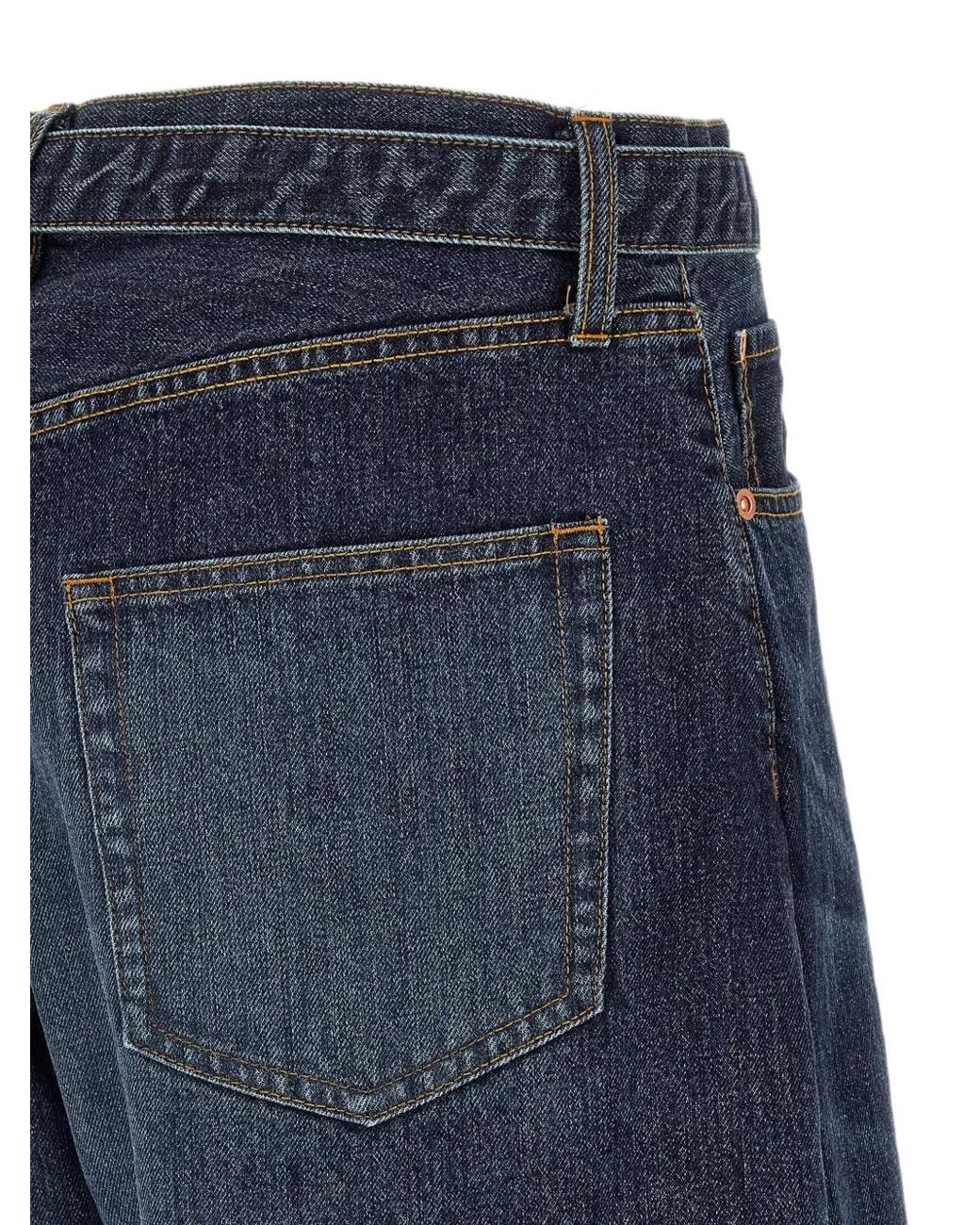 Sacai Blue Jean Droit À Taille Ceinturée for men