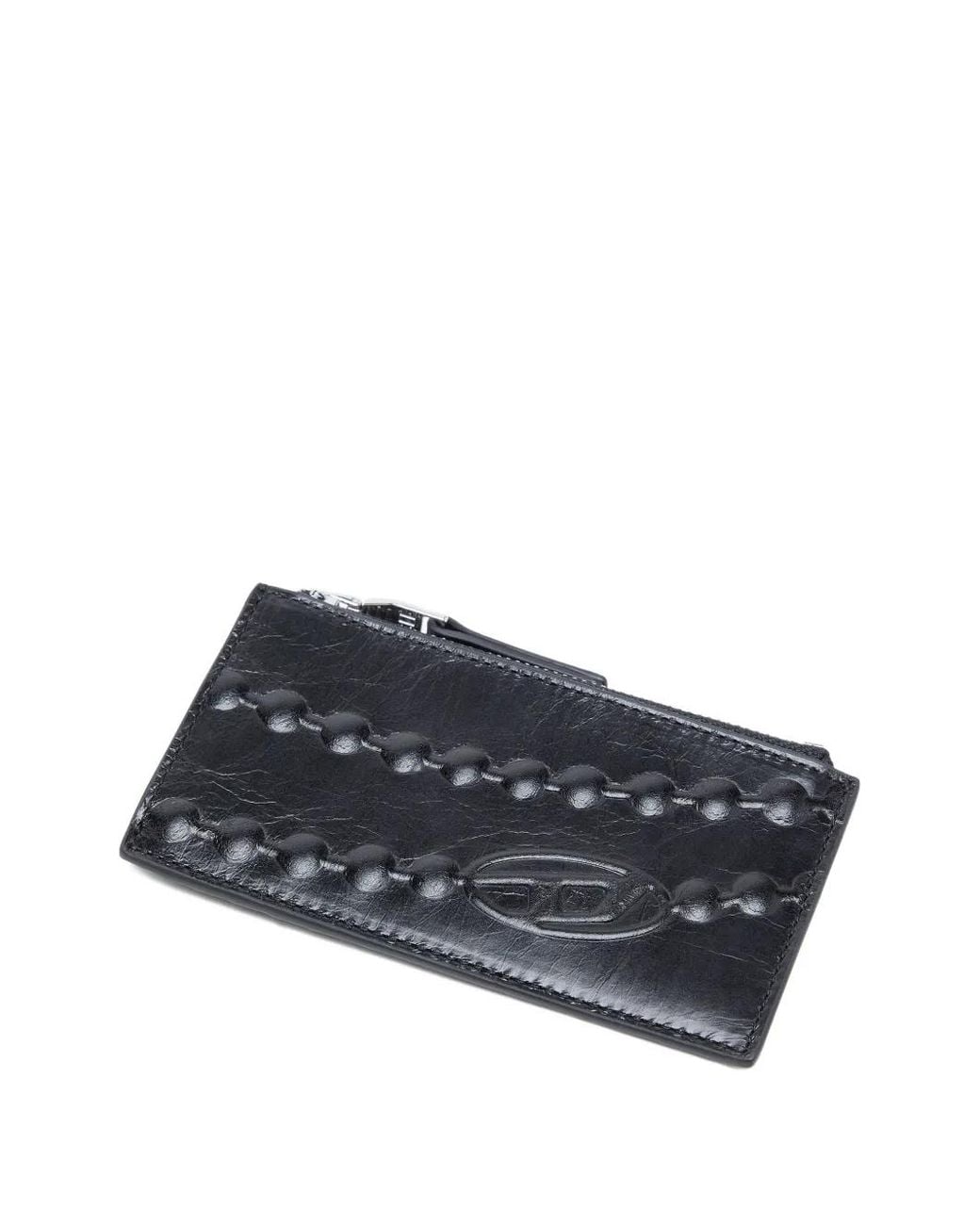 DIESEL Black Card Holder Iii Zip Card-Case