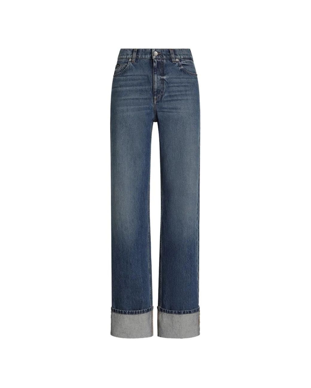 Dolce & Gabbana Blue Dolce & Gabbana 5-Pocket Denim Trousers
