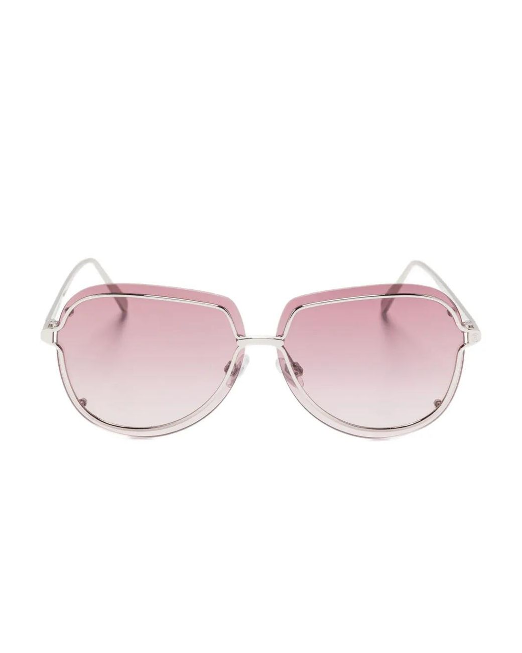 Superdry Pink Geometric-Frame Sunglasses