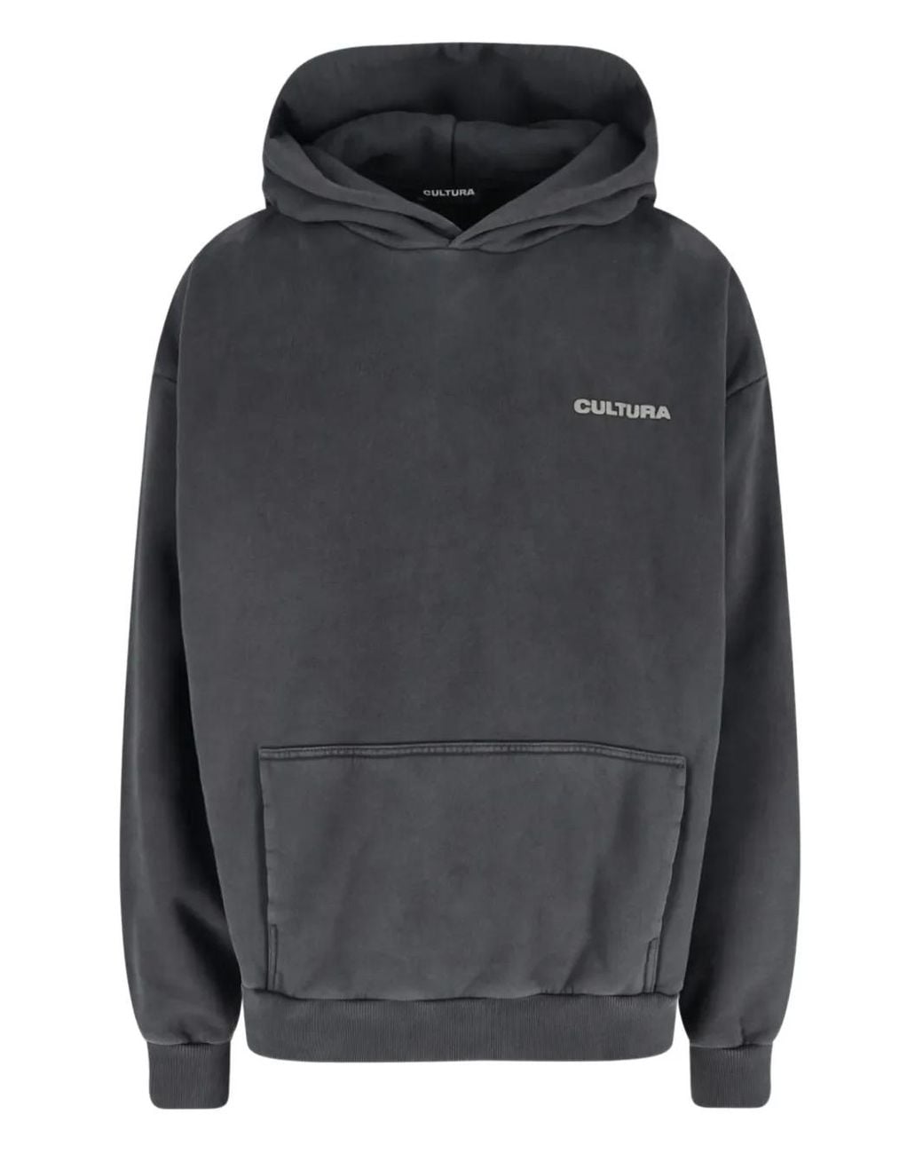 Cultura Gray Logo Hoodie for men