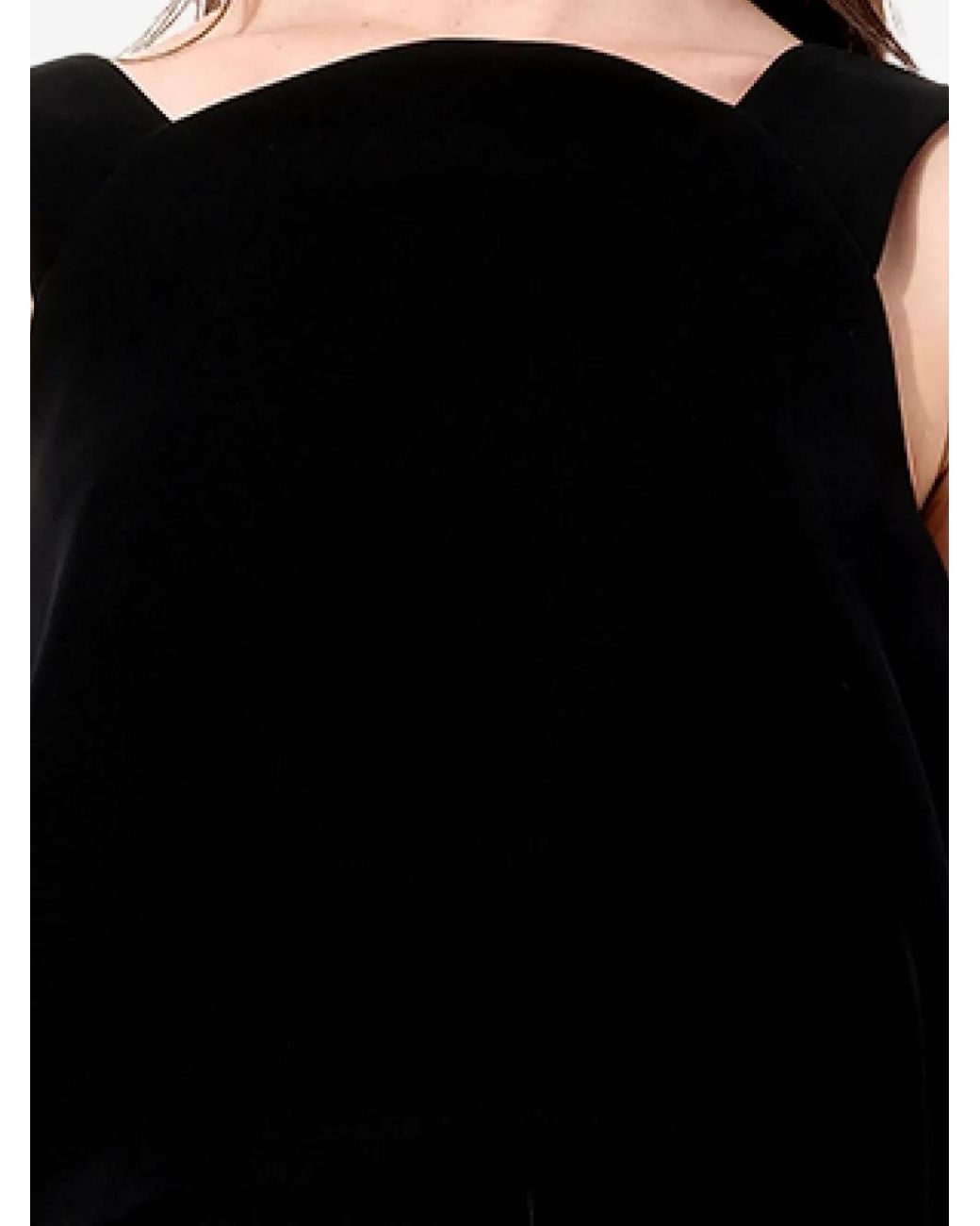 Balenciaga Black Open-Back Draped Dress