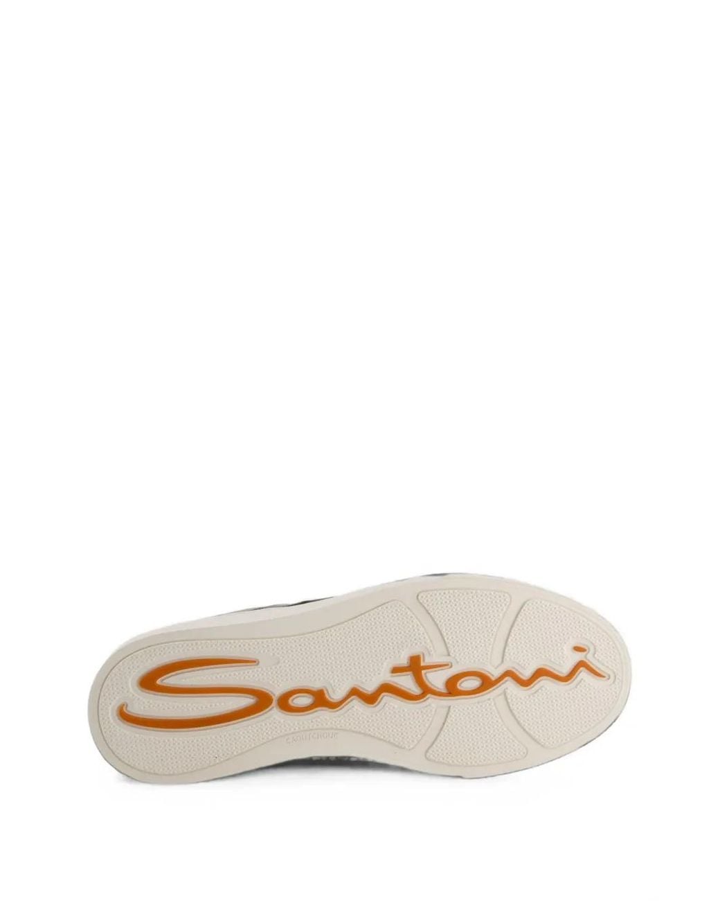 Santoni Multicolor Logo-Patch Sneakers for men