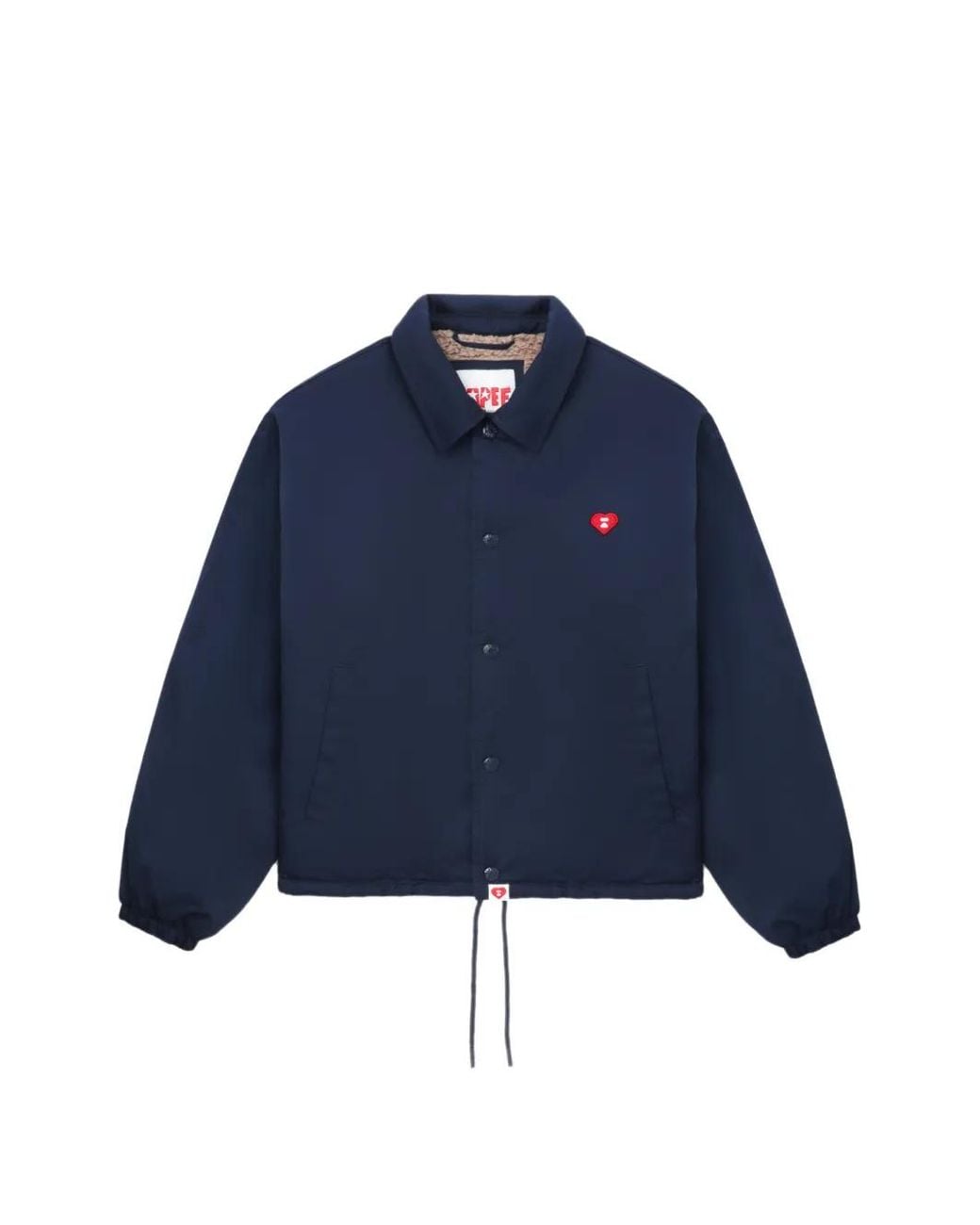A Bathing Ape Blue Heart-Appliqué Jacket