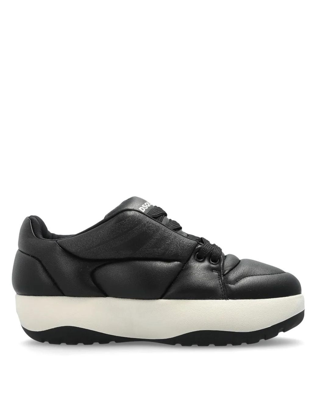 DSquared² Black Quilted Leather Sneakers