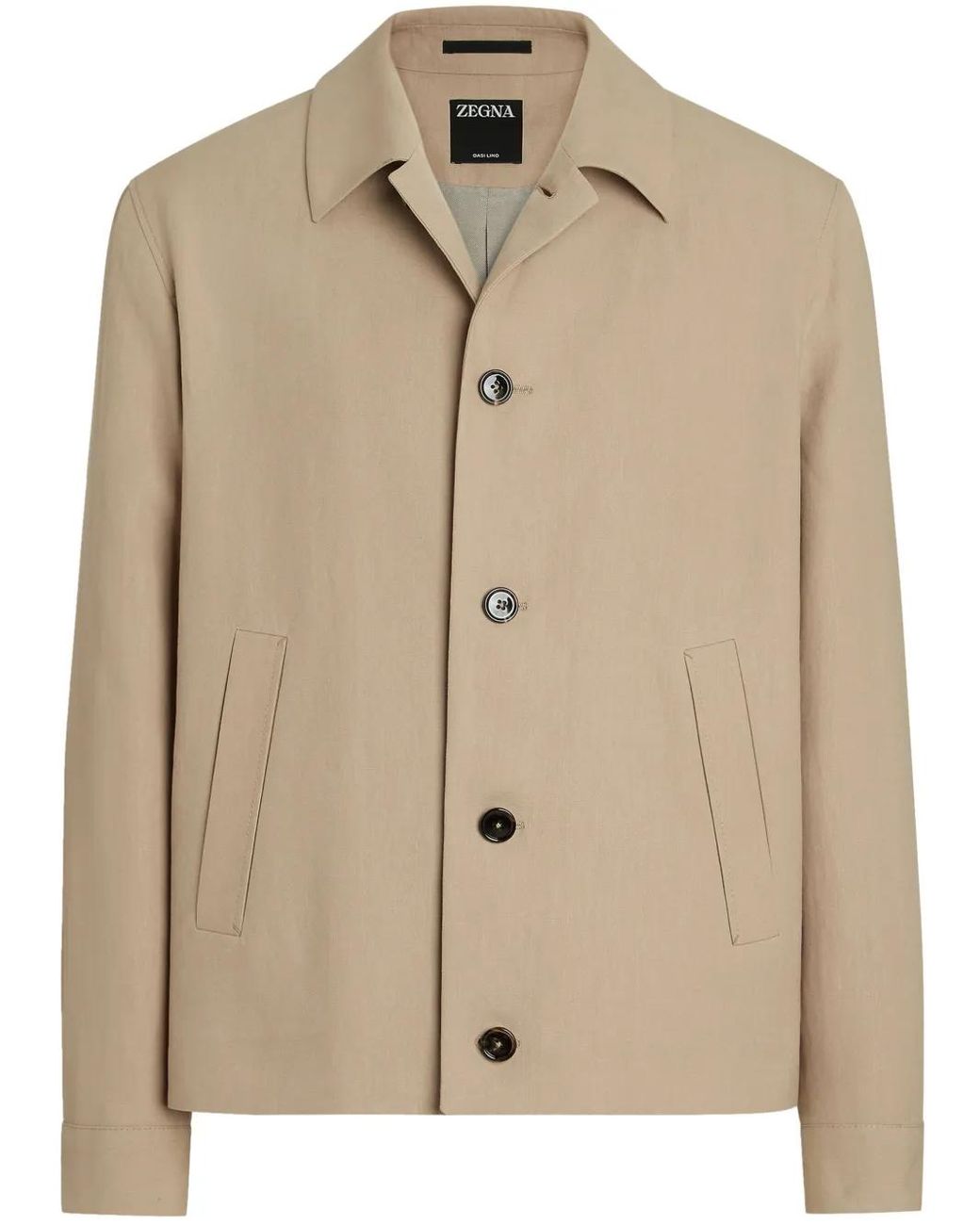 Zegna Natural Oasi Buttoned Jacket for men