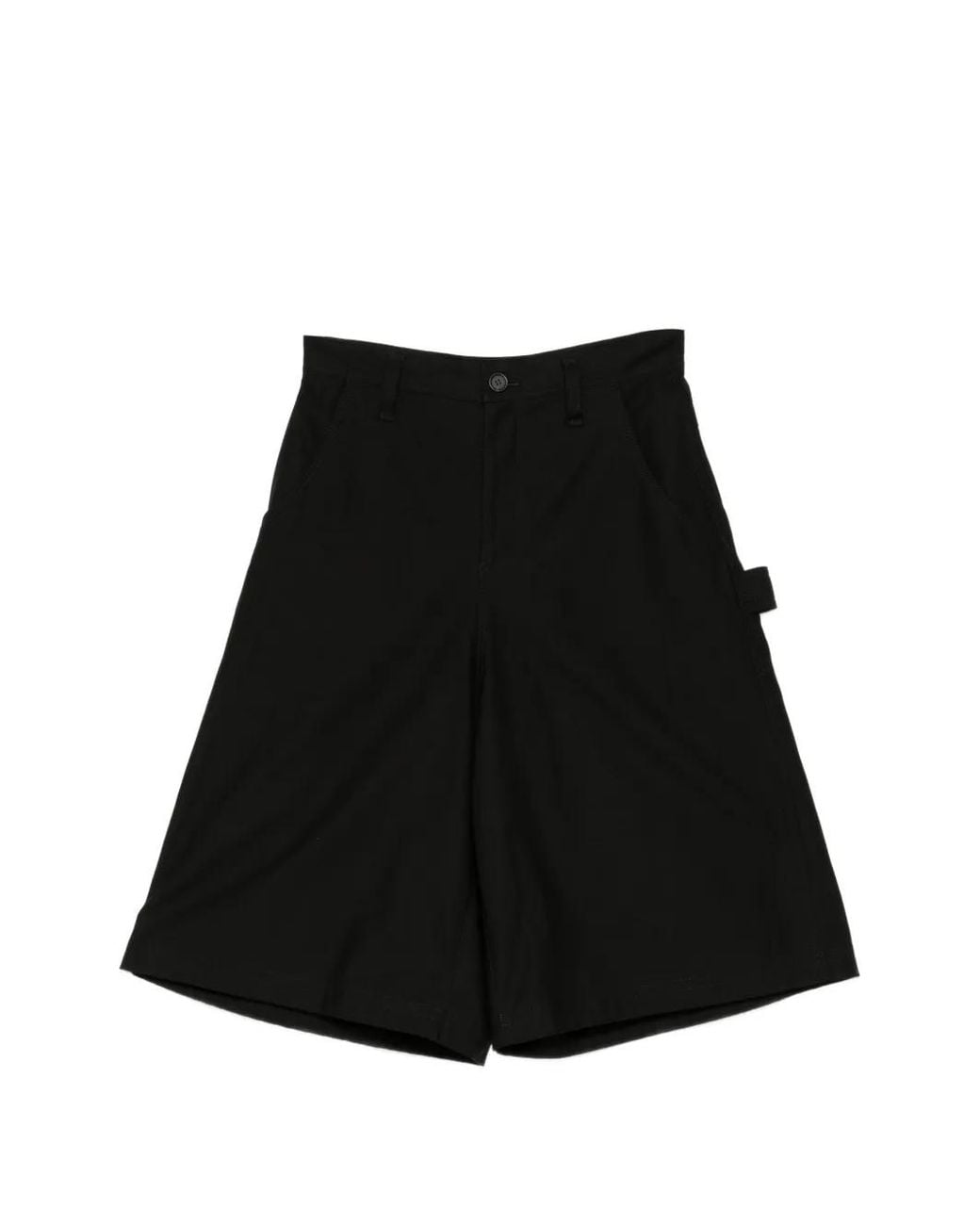 Yohji Yamamoto Black Wide-Leg Shorts