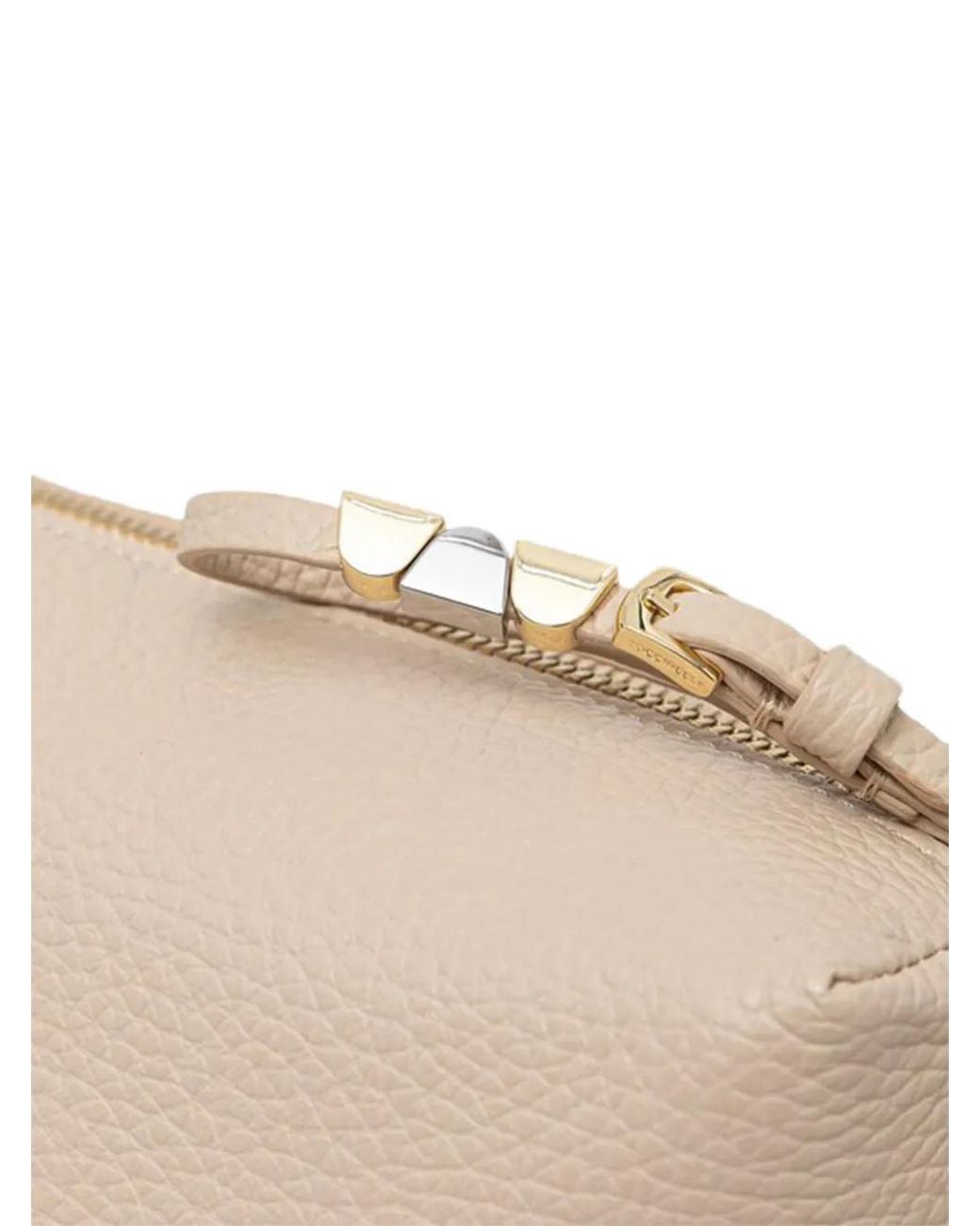 Coccinelle Natural Small Nory Leather Crossbody Bag
