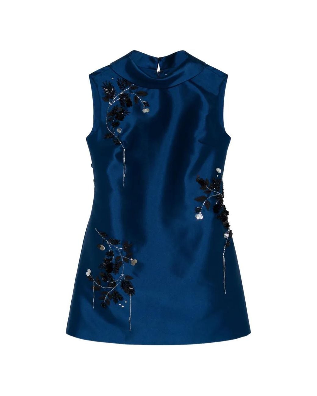 Jonathan Simkhai Blue Renza Sleeveless Mini Dress
