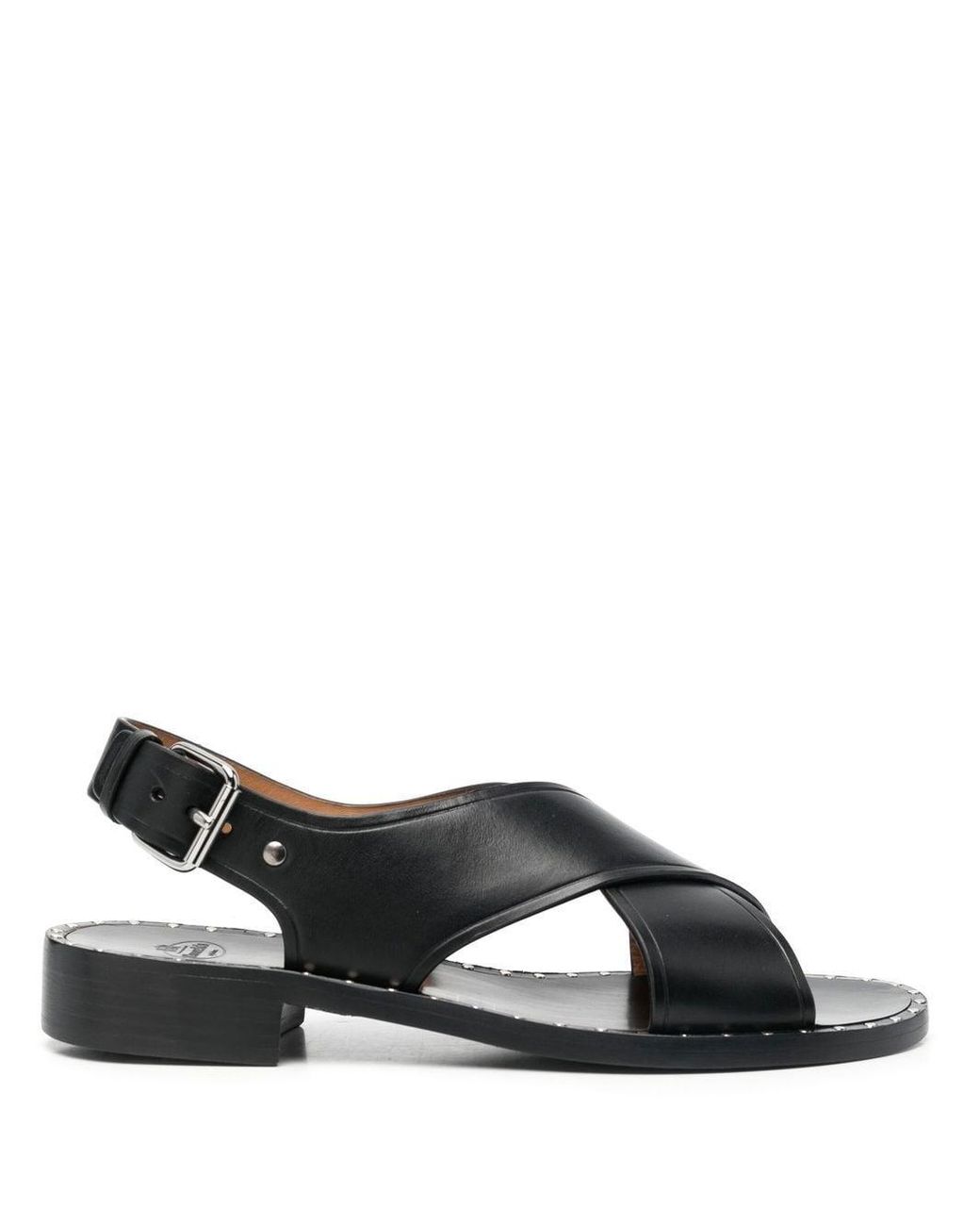 Church's Stud-detail Leather Sandals in Black | Lyst UK